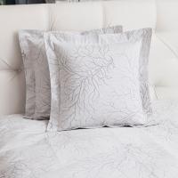Декоративная наволочка "Coral", цвет: белый/серый - Интернет-магазин SilkLife