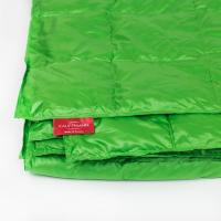 Дорожное пуховое одеяло Kauffmann Travel plaid Green tea - Интернет-магазин SilkLife
