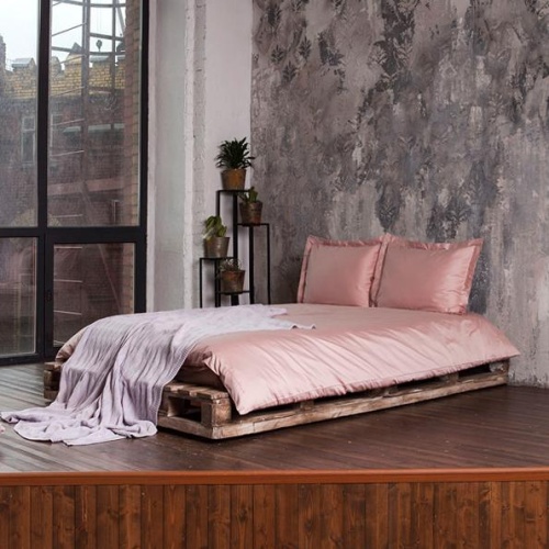 Постельное белье "Daily Bedding", цвет: розовая пудра - Интернет-магазин SilkLife