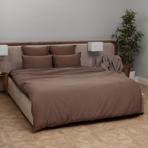 Постельное белье "Soft Sateen", цвет: шоколад - Интернет-магазин SilkLife